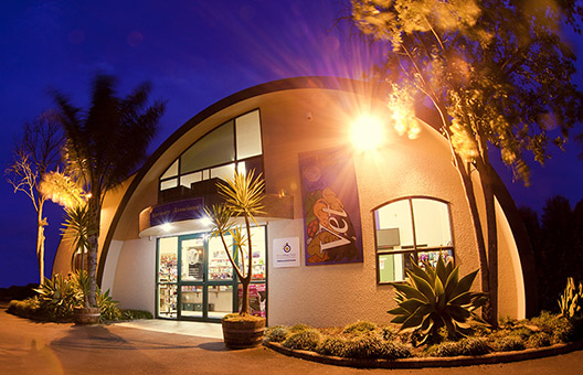 the aircare pets vet clinic at night